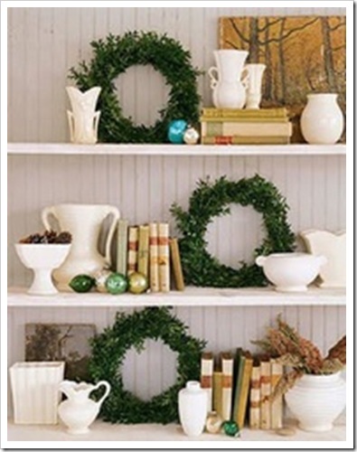 christmas bookcase