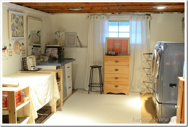 Basement after