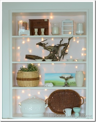 twinkling bookcase