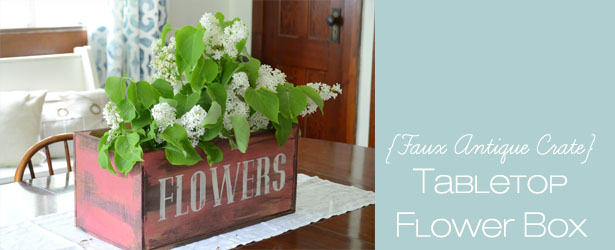 Faux Antique Crate faux antique crate flower box