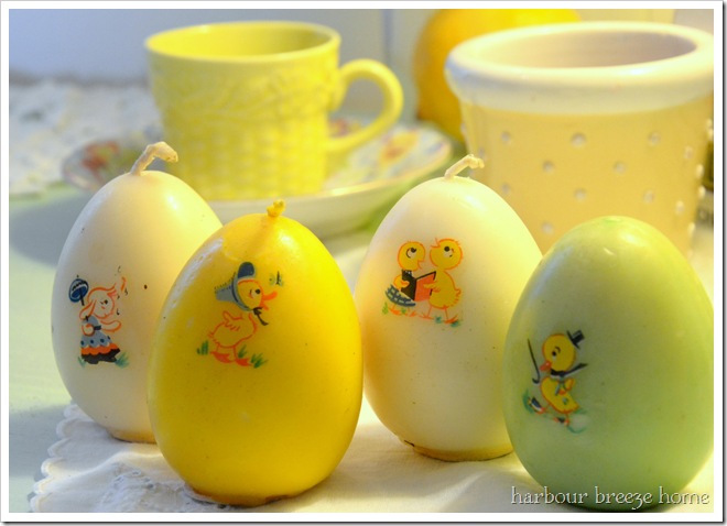 vintage easter candles