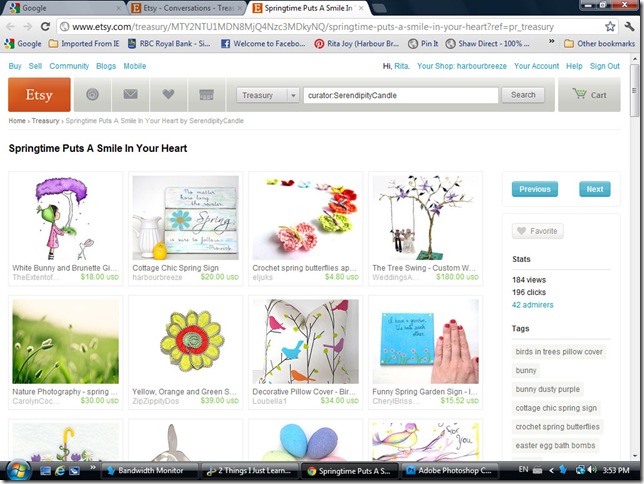 etsy treasury