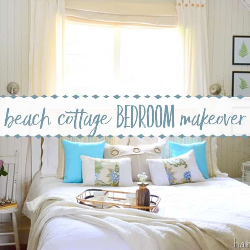 Beach Cottage Bedroom Before & After Makeover Reveal