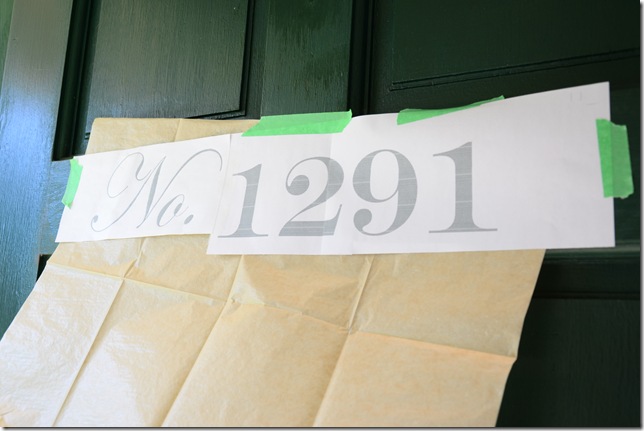 painting the door
