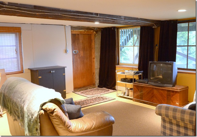 toward door