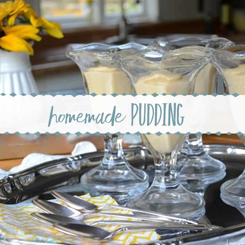 Homemade Vanilla Pudding {in the microwave}
