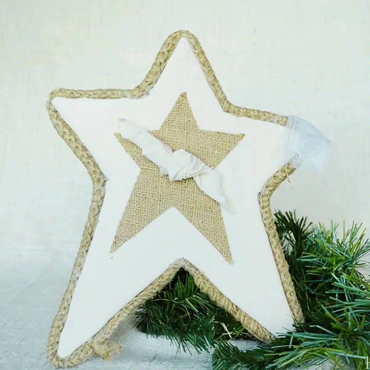 DIY Burlap Star Tree Topper (Rustic & Homemade!)