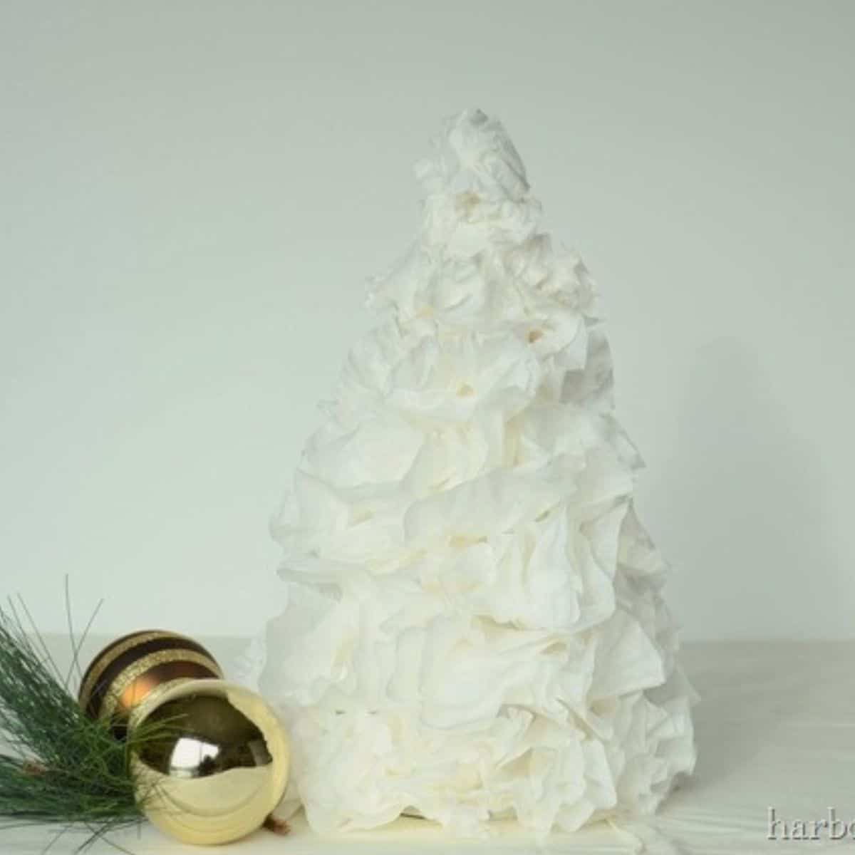 How to Make a Coffee Filter Christmas Tree Harbour Breeze Home