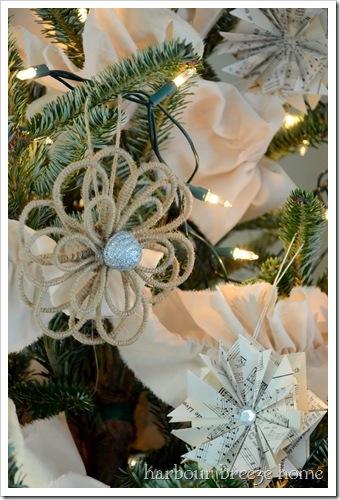 jute flower ornament