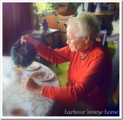 margaret pouring tea