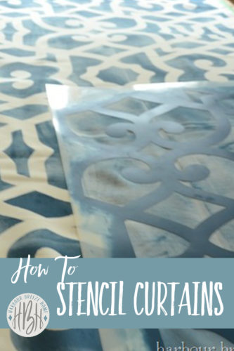 how to stencil curtains at harbour breezehome