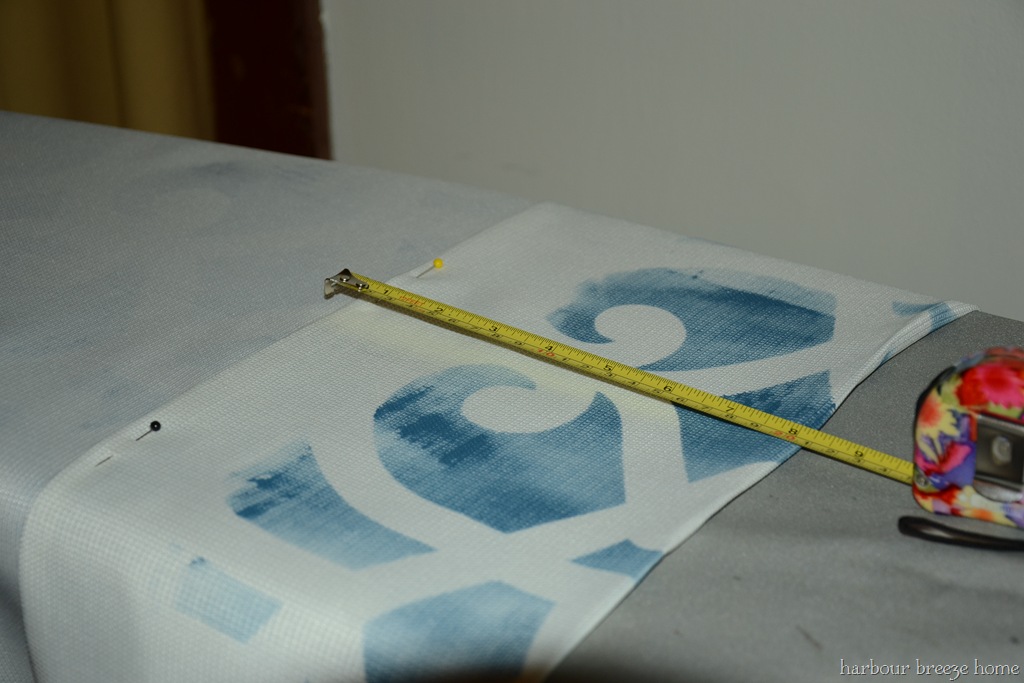 How to Turn a Tablecloth into a Rod Pocket Curtain Harbour Breeze Home