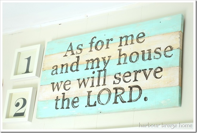 as for me and my house rustic sign at harbourbreezehome