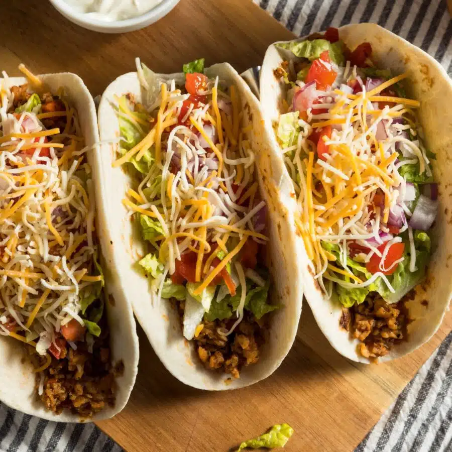 Tacos on a plate