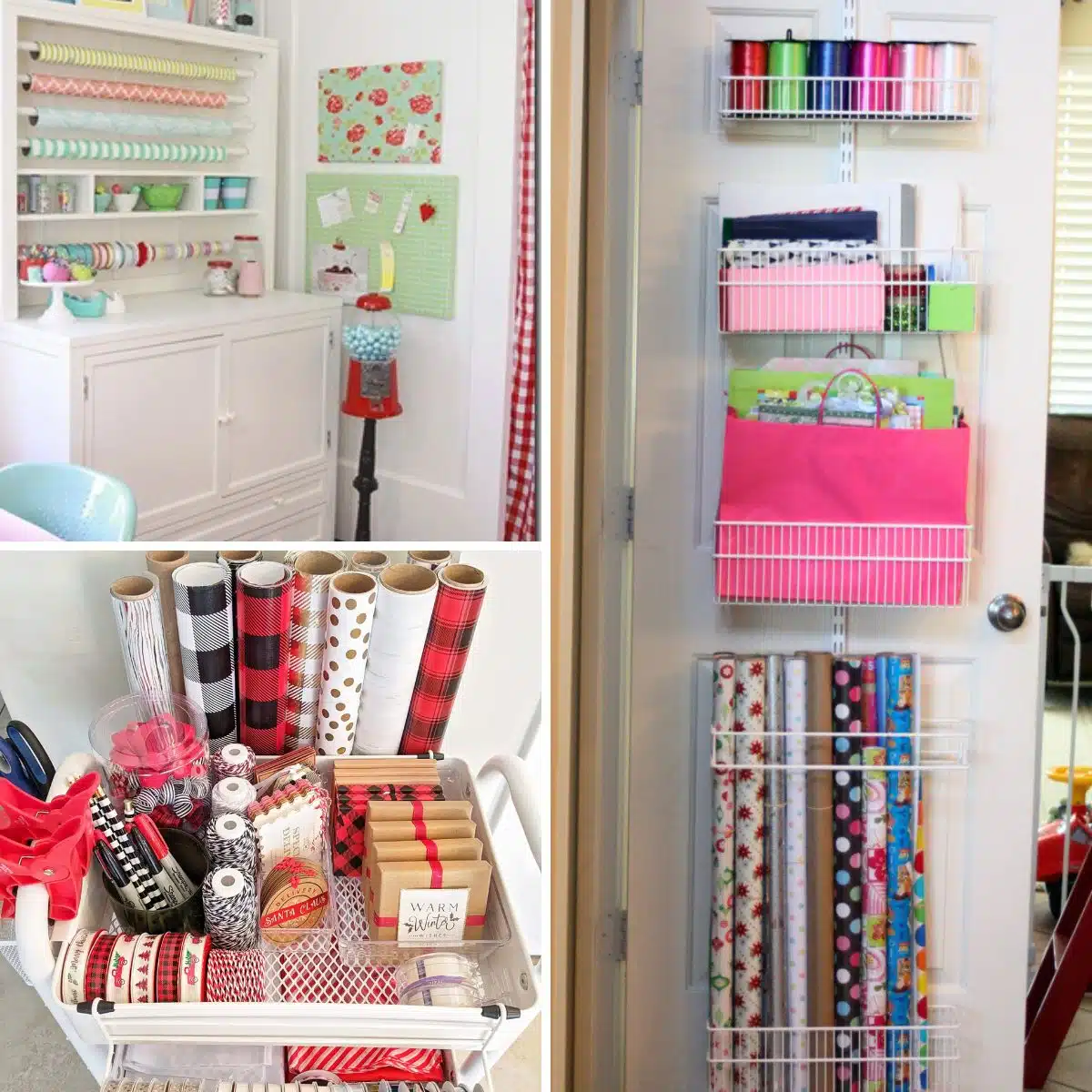 Wrapping Paper Storage Ideas
