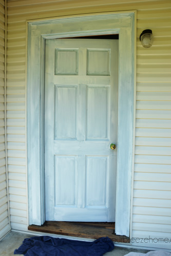 Yellow Marigold and Kendall Charcoal Front Door