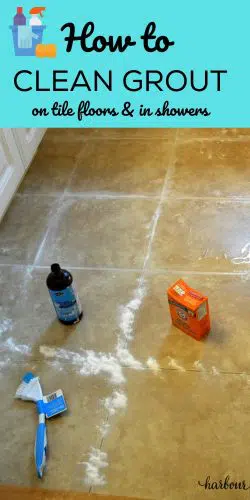 How to clean grout on tile floors and in showers