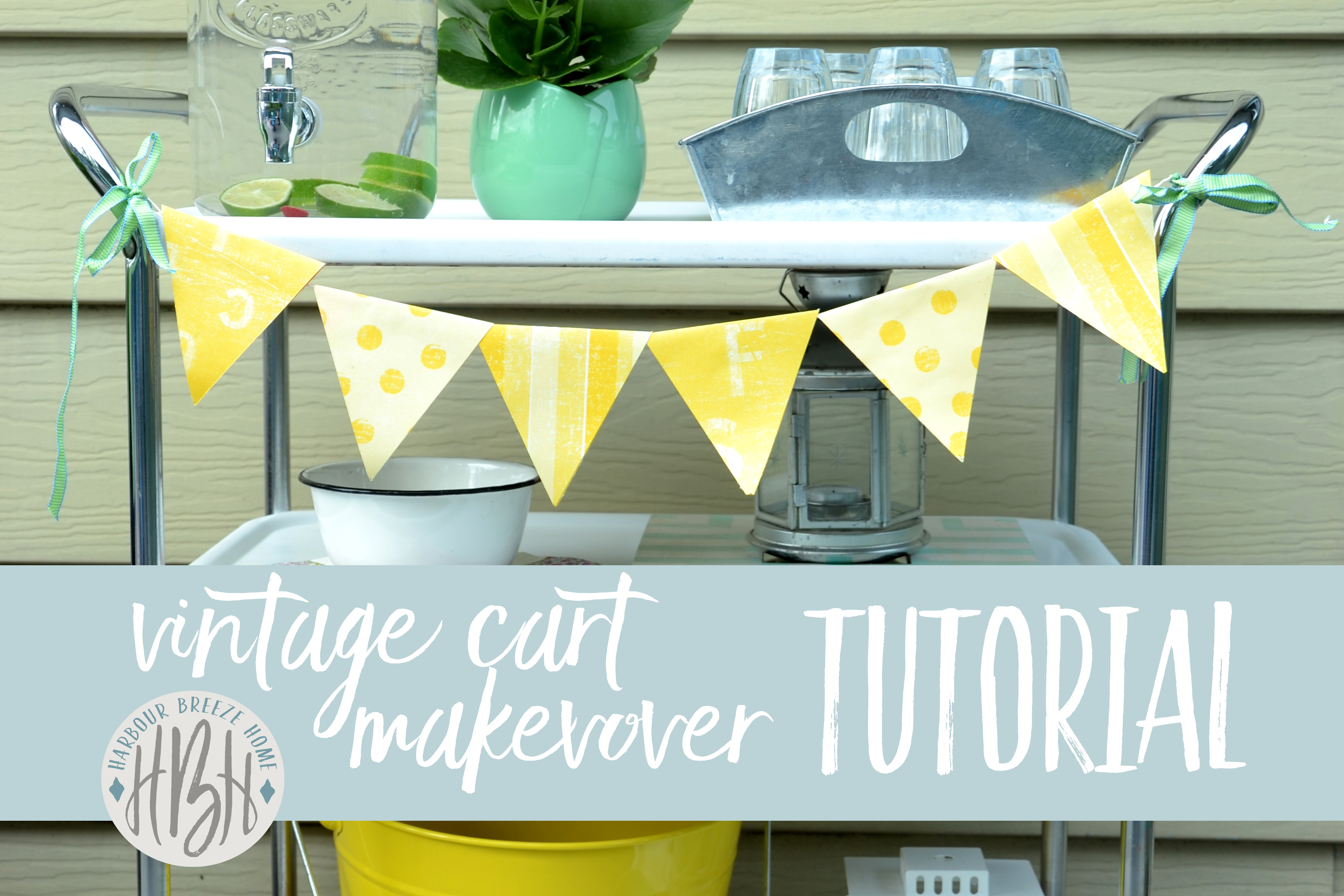 How to Use Spray Paint for a Metal Cart Makeover