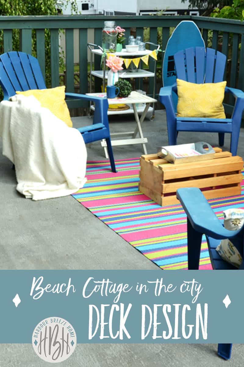 beach cottage inspired deck makeover