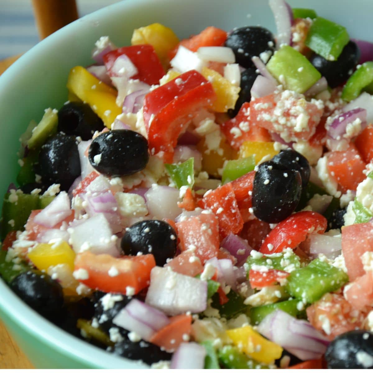 Ready to serve greek salad