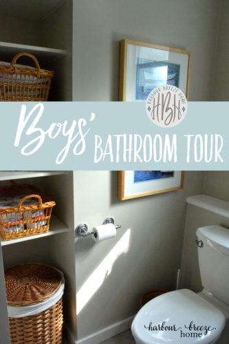 boys bathroom tour pinterest