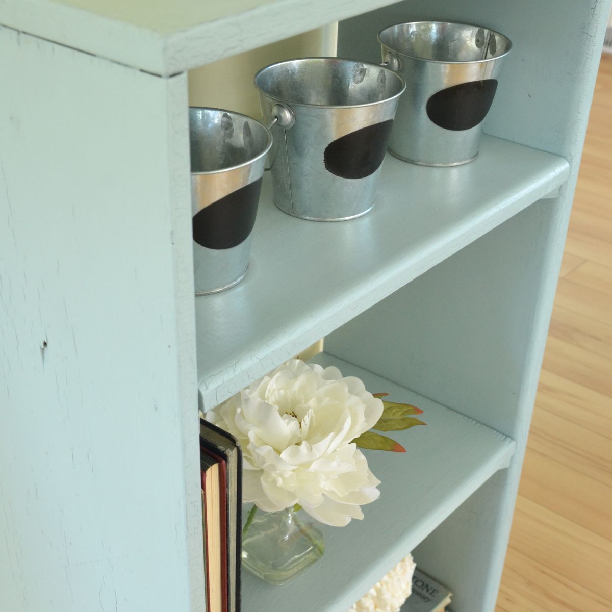 Transform Your Bookcase with a Pop of Color-How to Paint a Bookcase