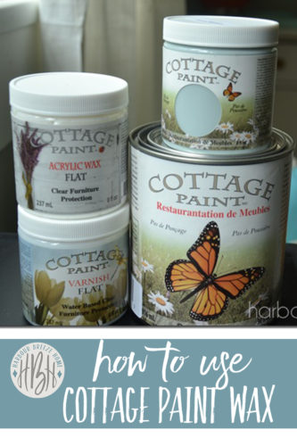 how to use cottage paint acrylic wax