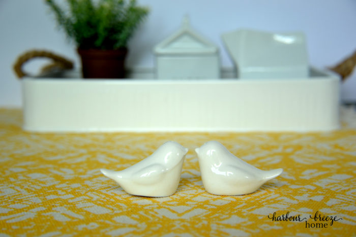 Advice for the bride ~ A bridal shower devotional - a picture of 2 ceramic birds