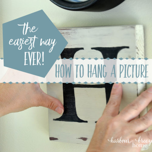 How to hang pictures on the wall: Are you paralyzed from hanging pictures on the wall for fear you'll put a nail in the wrong place? If so, this life hack will rock your socks off! Learn how to quickly and simply hang pictures in exactly the place you want using simple tools around the house. Click to read the easiest method ever! how to hang a picture on a wall