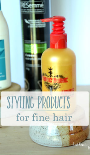 styling products for fine hair