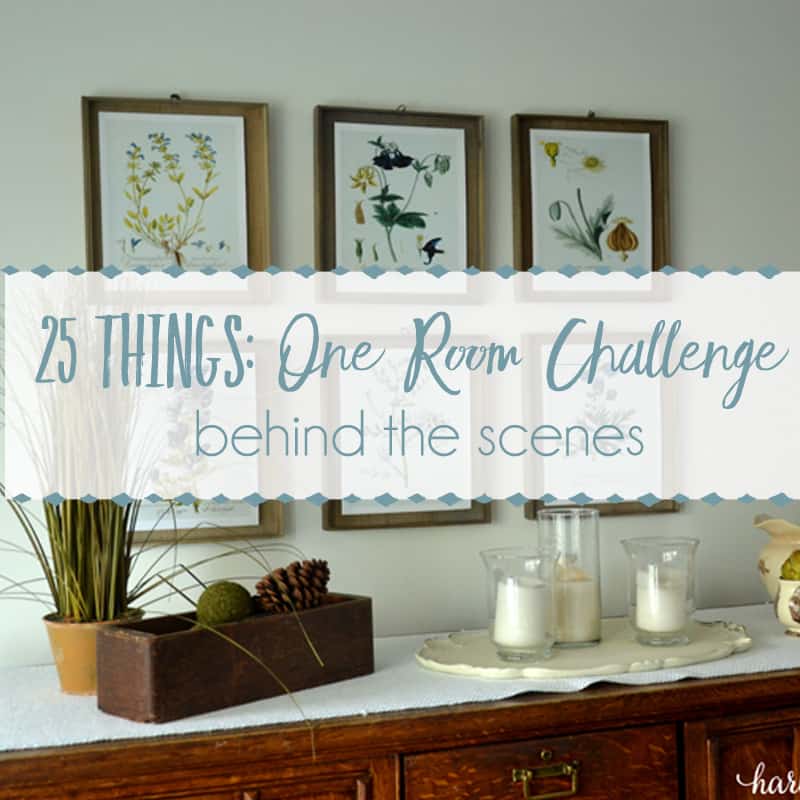 25 Things – The One Room Challenge