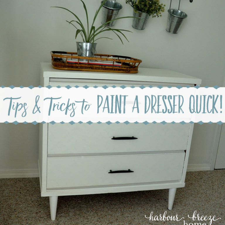 Cheater Tricks to Paint a Dresser QUICK!