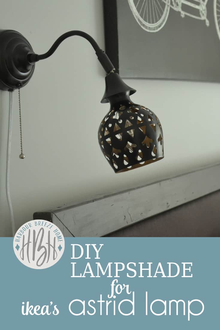 DIY Lampshade for Ikea's Arstid Wall Lamp