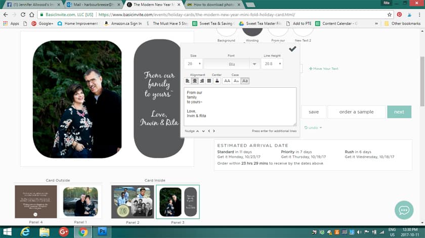 How to design Christmas cards with Basic Invite