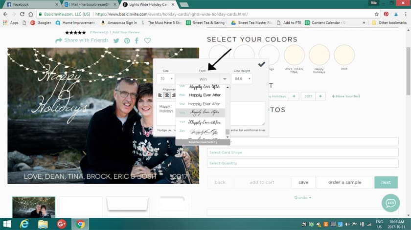 How to design Christmas cards with Basic Invite
