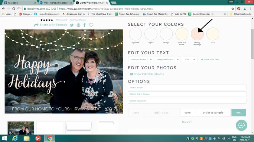 How to design Christmas cards with Basic Invite
