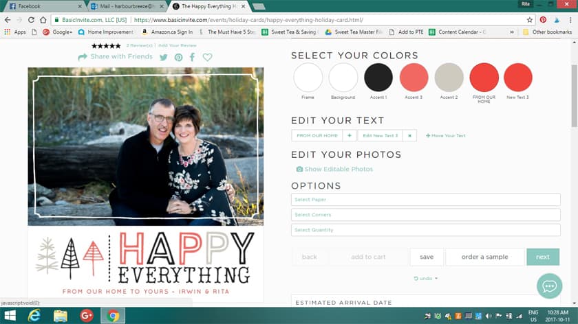 How to design Christmas cards with Basic Invite