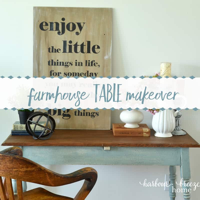 How to Strip Paint from Wood ~ A Farmhouse Table Makeover