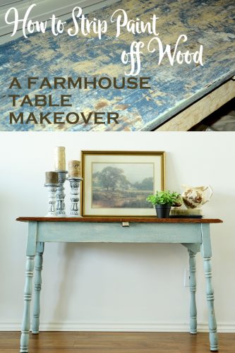 How to Strip Paint from Wood ~ A Farmhouse Table Makeover - Harbour ...