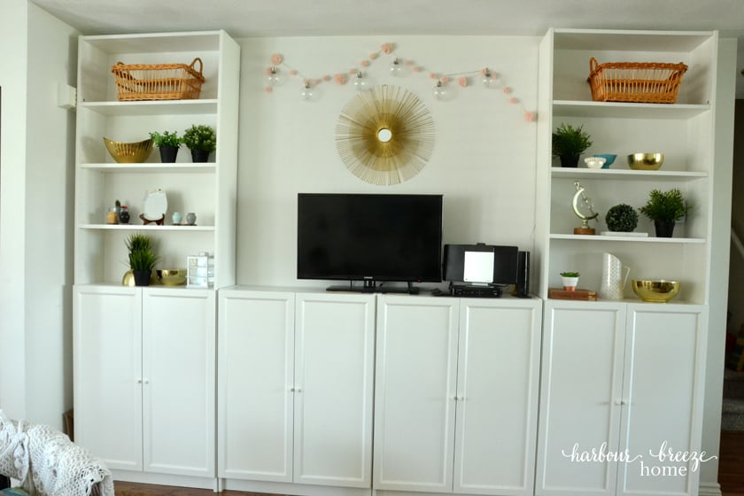 Billy Bookcase system in living room