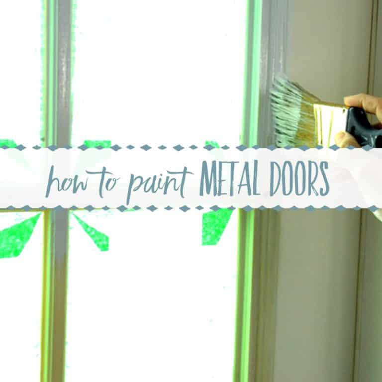 How to Paint Metal Doors with Plastic Trim