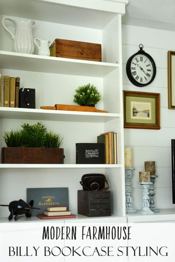 How to add Farmhouse Style to Billy Bookcases