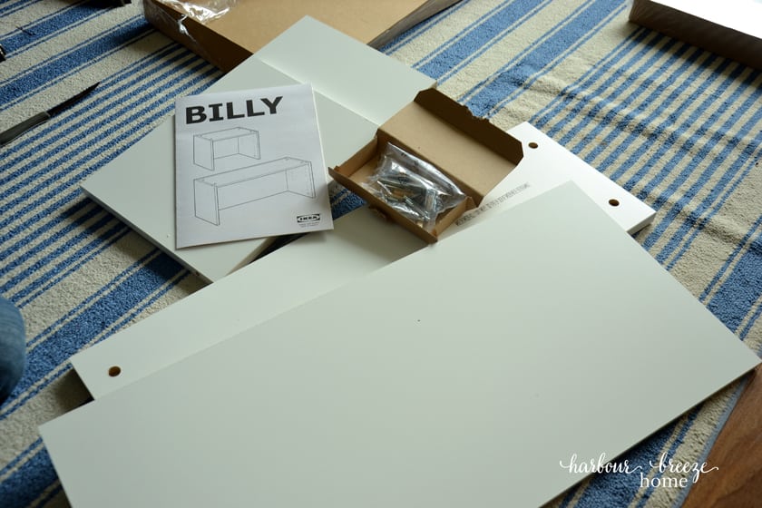 Extension shelf pieces for ikea billy bookcase system