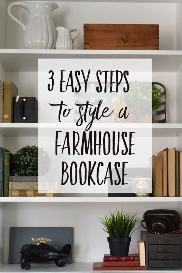 Title How To Style A Farmhouse Bookcase, Modern Farmhouse Small Bookcase