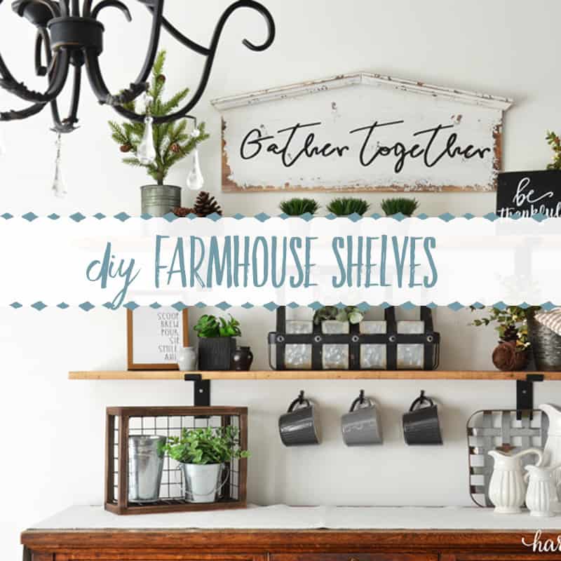 How to Make Fixer Upper Style Farmhouse Shelves