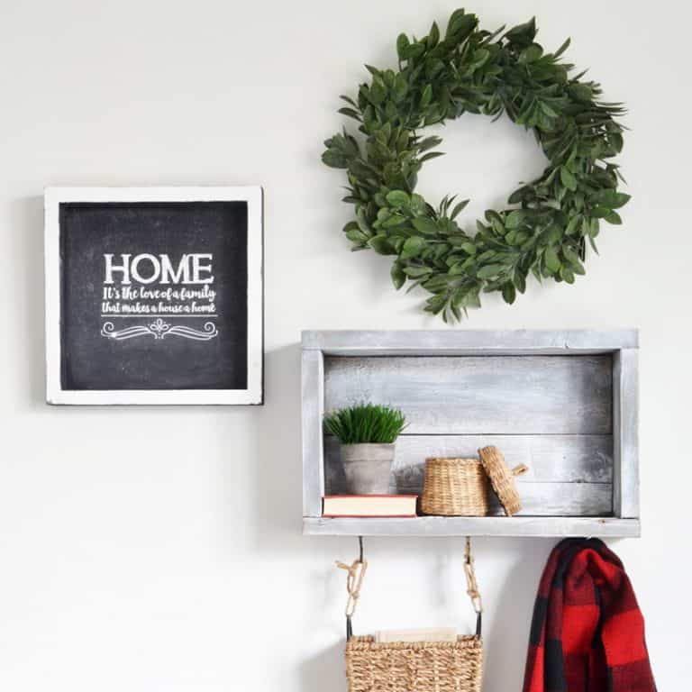 3 Creative Ways to Use a DIY Rustic Wall Shelf with Hooks in Small Spaces