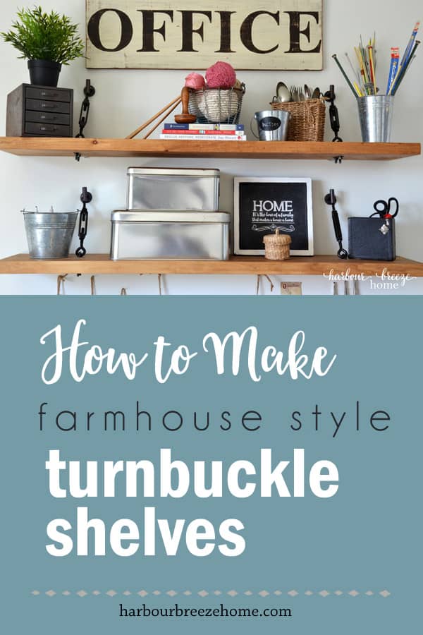 Floating Shelf With Turnbuckle Hardware, Turnbuckle Hardware For Shelves