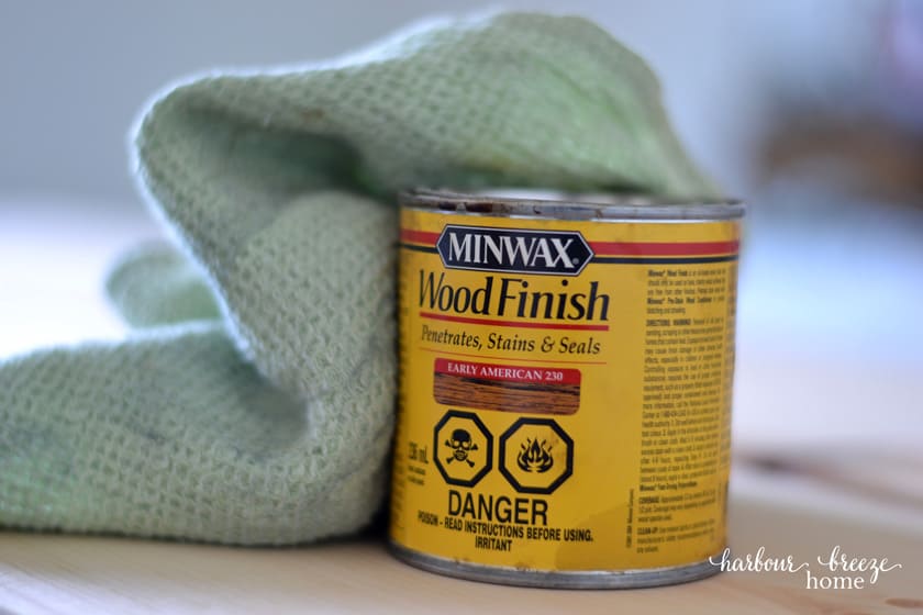 minwax wood stain used for turnbuckle shelves