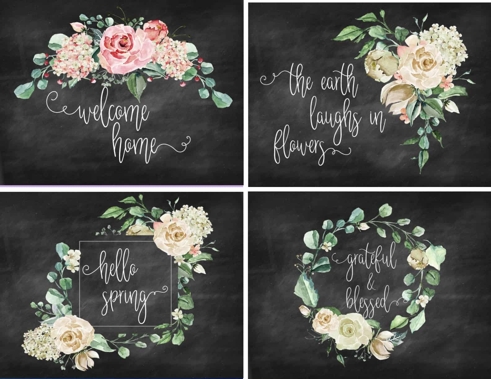 Free Farmhouse Printables with Flowers - Harbour Breeze Home Free Farmhouse Printables with Flowers - Harbour Breeze Home