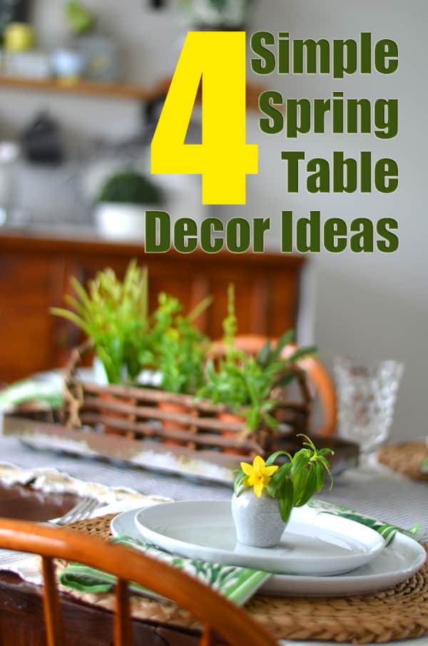 Spring Table Decor Ideas, Simple Dining Table Setting Ideas